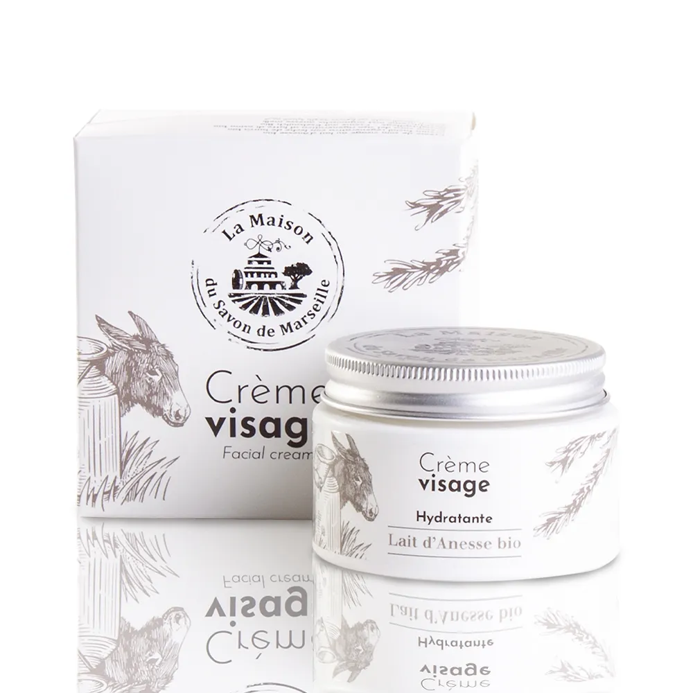 【PURESENCE 樸香氛】法國馬賽皂之家驢奶緊緻凍齡凝霜50ml(臉部保養 保濕霜 護膚霜)