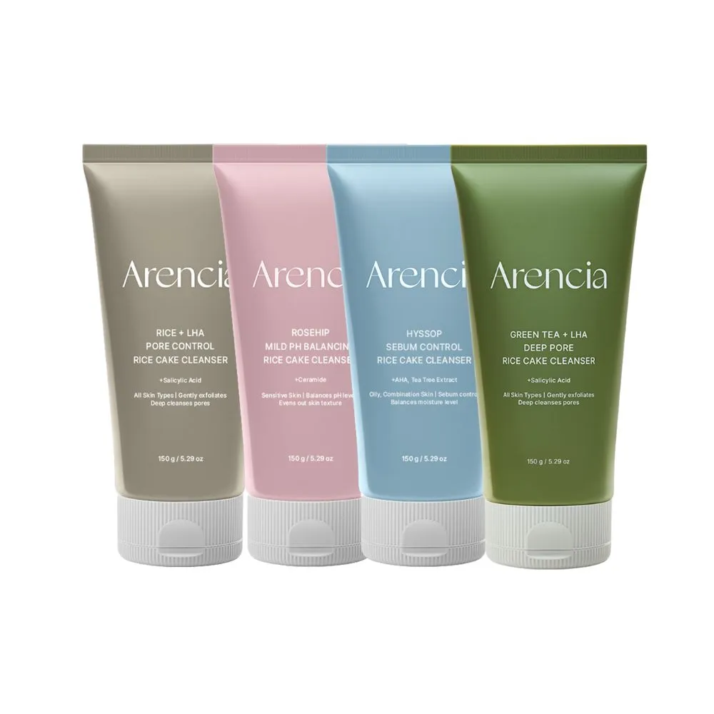 【Arencia】深層清潔年糕潔面乳 150ml(韓國 保濕 毛孔清潔 年糕洗面乳 洗面乳)