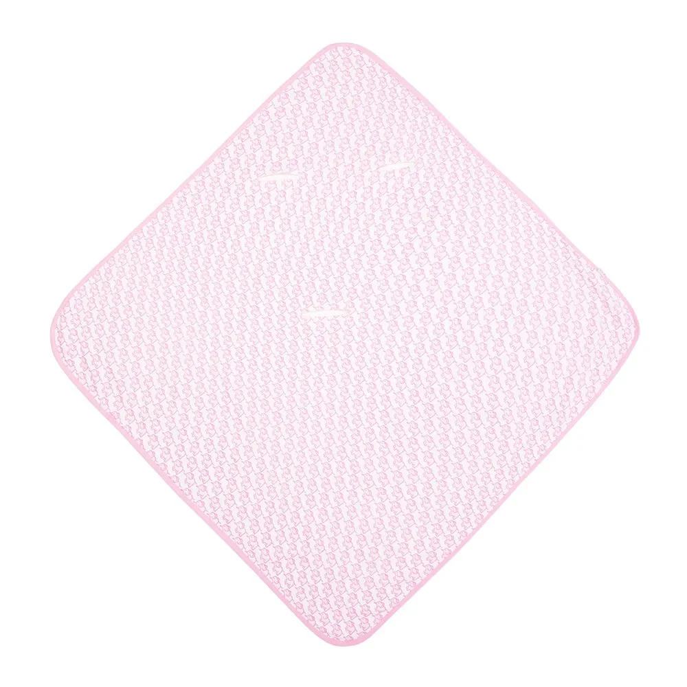 【JoJo Maman BeBe】100%純棉可愛大象多功能小薄被/純棉毯_甜蜜粉(JJD6934P)