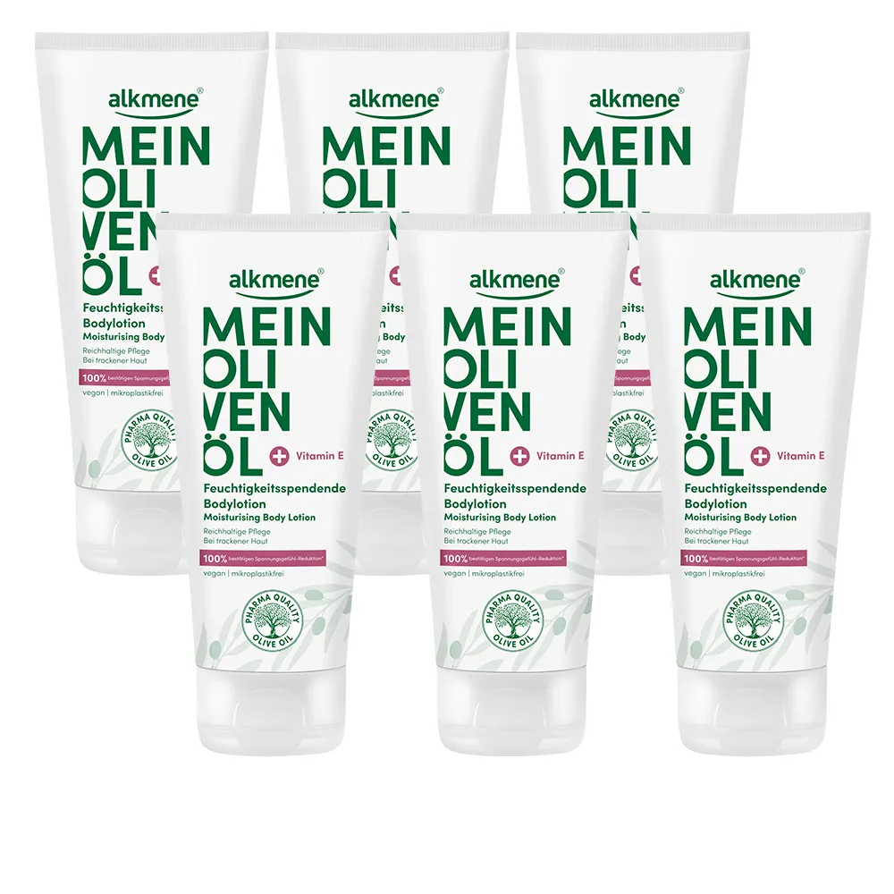 【德國alkmene】6入組我的橄欖油保濕身體乳液200ml(總代理公司貨)