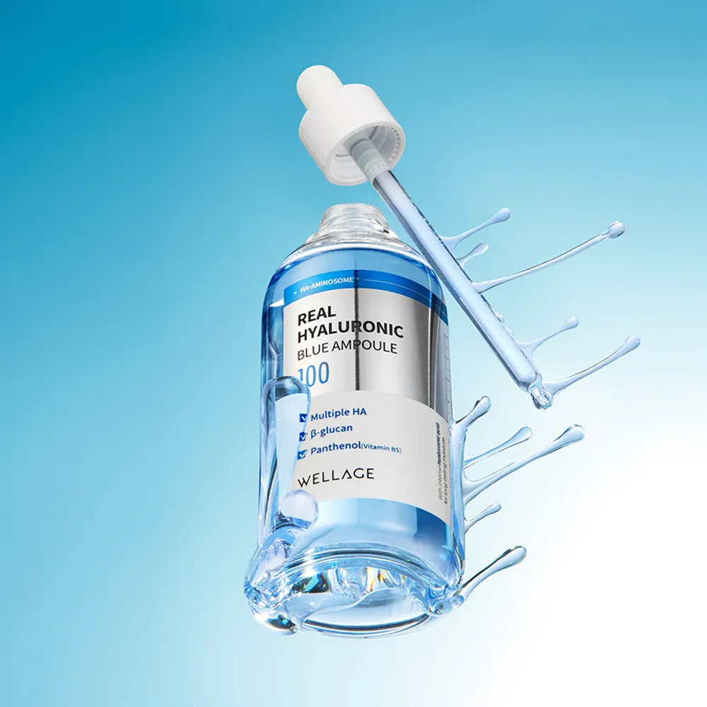 【WELLAGE 唯拉珠】玻尿酸藍瓶保濕精華100ml(保濕)