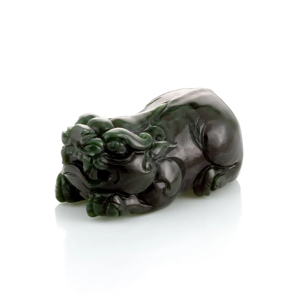 【Woogie武吉珠寶】和田玉貔貅擺件(碧玉55mm)