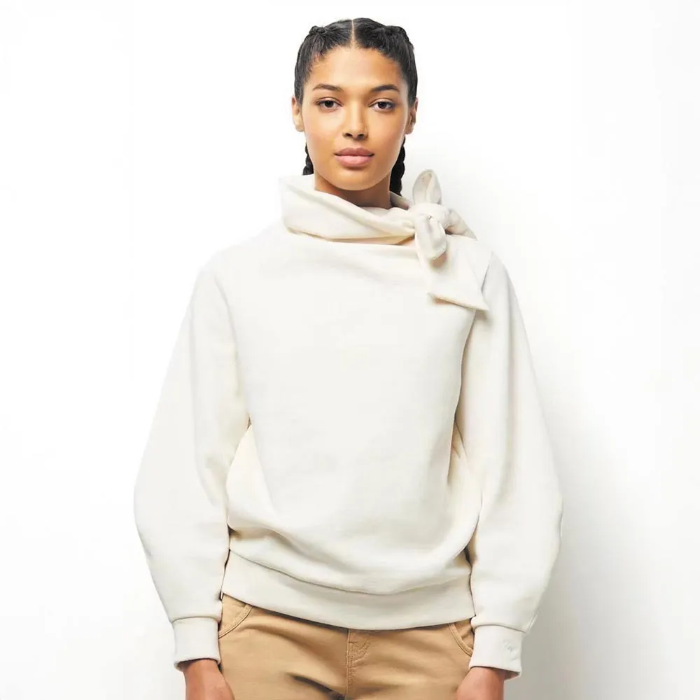 【ICHE 衣哲】Cop.Copine 法國原裝進口灰色斜領綁結設計上衣(2色)