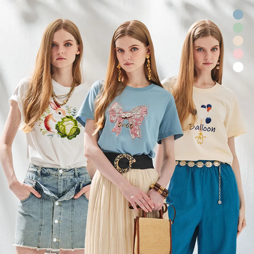 【MON’S】100%純棉印花造型上衣三件組(直)