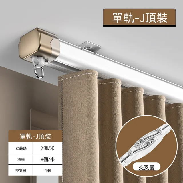 玖月奇跡 交叉軌道 3.6米+交叉器 靜音軌道 遮光窗簾軌道 掛鉤式滑軌 室內窗簾滑軌 預購12天