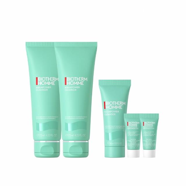 【Biotherm 碧兒泉】官方直營 男仕 活泉多水潔顏露 125mlx2(BIOTHERM洗面乳)