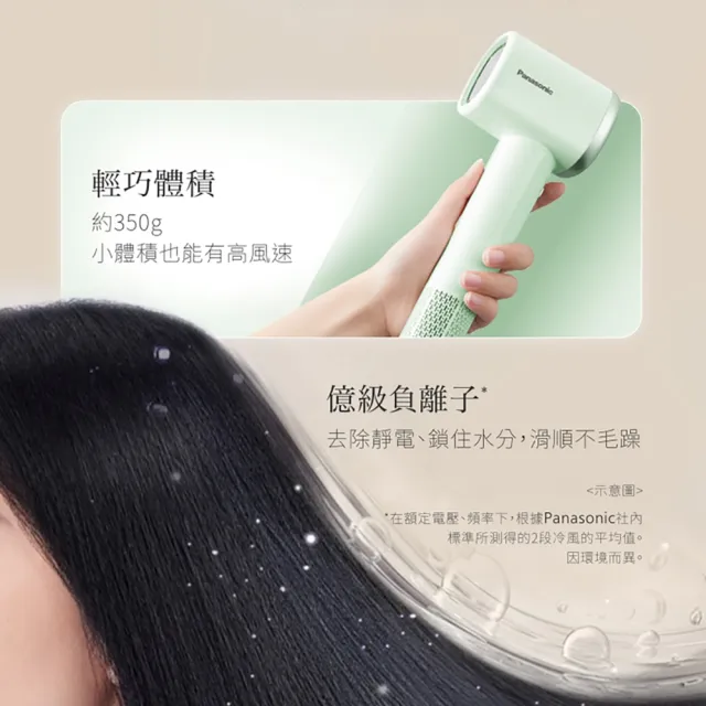 【Panasonic 國際牌】BLDC高速馬達負離子吹風機 (薄荷綠) EH-NE6L-G
