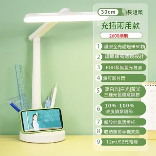 學習護眼檯燈 兒童專用閱讀燈 大學生宿舍床頭燈 可折疊護眼燈 全光譜無藍光