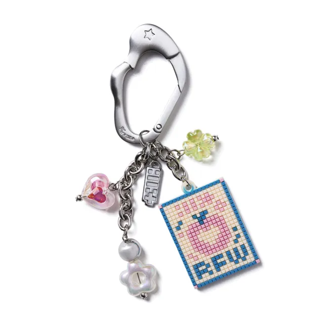【Rockfish Weatherwear】X ILLIT BEADS KEYRING 象牙色 鑰匙圈