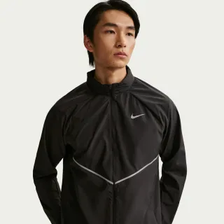 【NIKE 耐吉】外套 男 運動連帽外套 抗UV 防曬 防潑水 AS M NK UV RPL MILER JKT 黑 IF2370-010