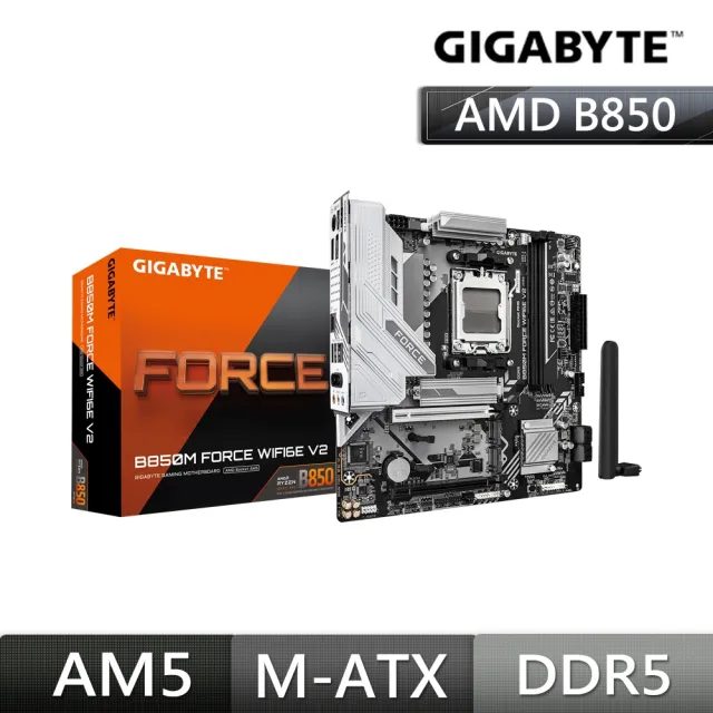 RAM+MB組合★【金士頓】FURY Beast DDR5 6000 16GB PC 記憶體(KF560C30BBE-16)+技嘉 B850M 