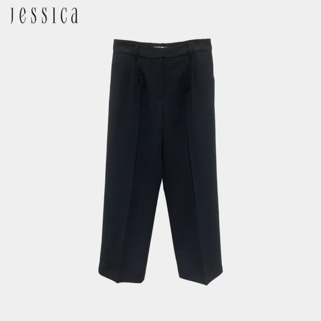 【JESSICA】通勤百搭經典西裝長褲235204（藍）