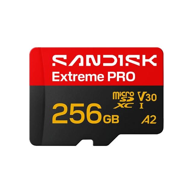 【SanDisk 晟碟】SANDISK Extreme PRO☆ microSD™ UHS-I 256GB 記憶卡(公司貨)