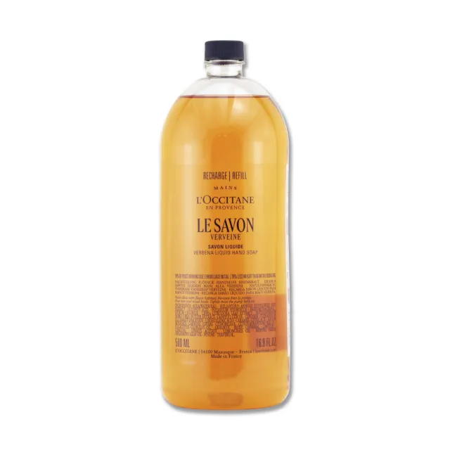【L’Occitane 歐舒丹】乳油木潔手液式皂補充瓶 500ML(馬鞭草/薰衣草.多款任選)專櫃公司貨