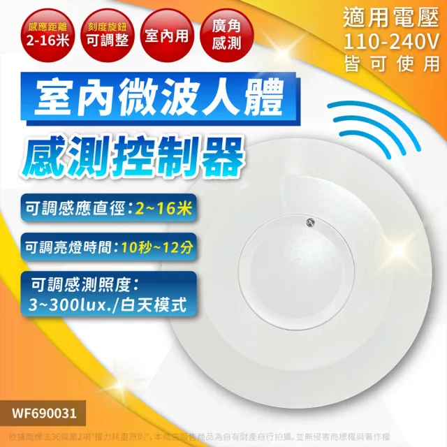 【DanceLight 舞光】2入 室內微波感應器 RP-MS1024 微波感測器 感應器 全電壓