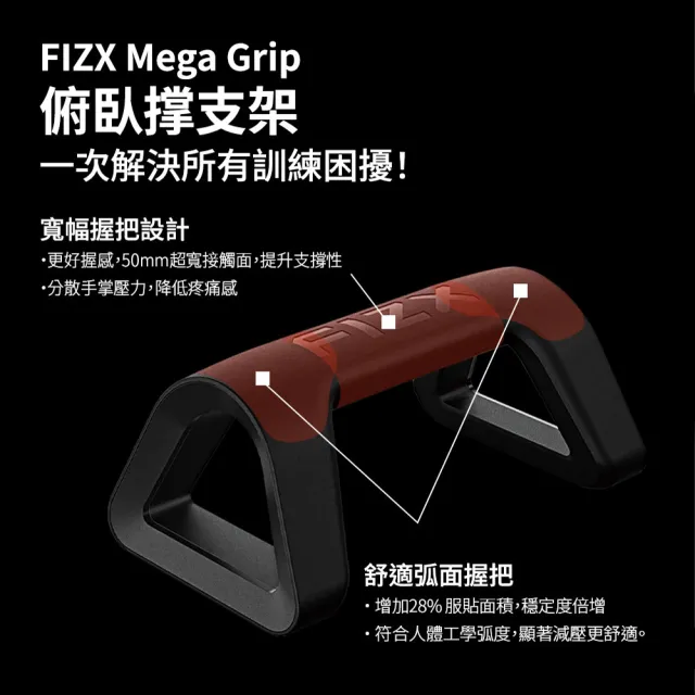 【FIZX】FIZX Mega Grip 俯臥撑支架 (共三色)