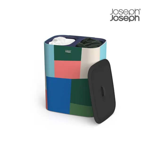 【Joseph Joseph】Jonathan Lawes聯名系列 Tota 90L 分類洗衣籃(雙格)