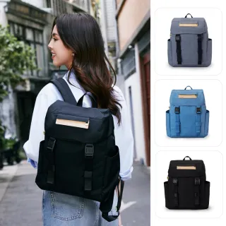 【satana】Soldier 雙扣束口後背包 防潑水 大容量 14吋筆電 減壓背帶 台灣製 SOS3310 - 多色