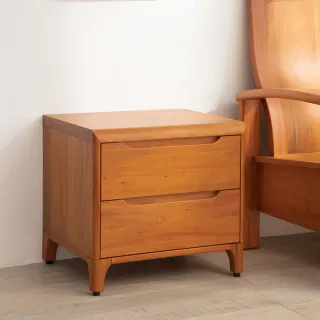 【Mahogany 瑪荷尼家具】免組裝  55X45X51   誠品床頭櫃   全原木桃花心木   床頭櫃   M1-BS20(NH)