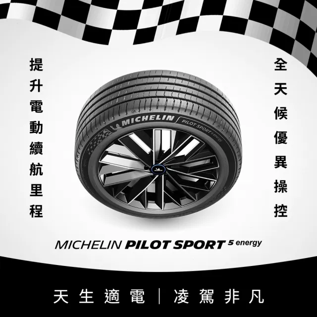 【Michelin 米其林】官方直營_ 255/45R20 PILOT SPORT 5 Energy 純電性能輪胎 4入組(含米其林原廠安裝服務)
