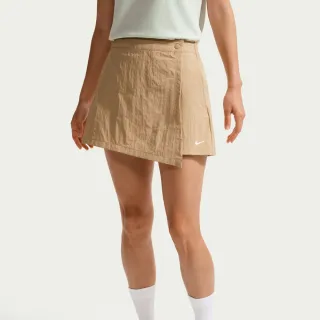 【NIKE 耐吉】短褲 褲裙 女 休閒褲 中腰 AS W NSW SKORT 卡其 IR1649-286 (3L6418)