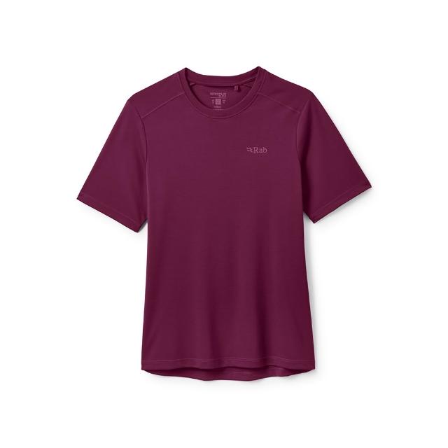 【RAB】Force Tee Wmns 短袖防曬抗臭排汗衣 女款 桑葚紫 #QCC25