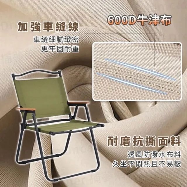 【Finger Pop 指選好物】『露營摺疊椅-中款』克米特椅 露營椅 戶外折疊椅 導演椅 野餐椅 釣魚椅 摺疊椅