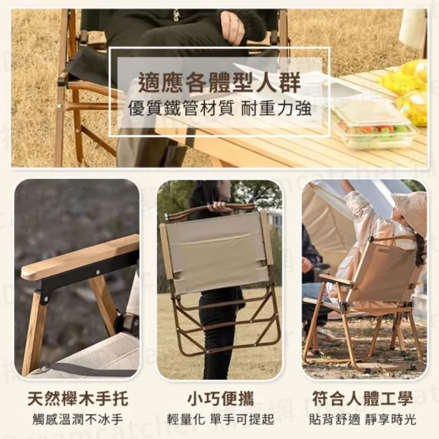 【Finger Pop 指選好物】『露營摺疊椅-中款』克米特椅 露營椅 戶外折疊椅 導演椅 野餐椅 釣魚椅 摺疊椅