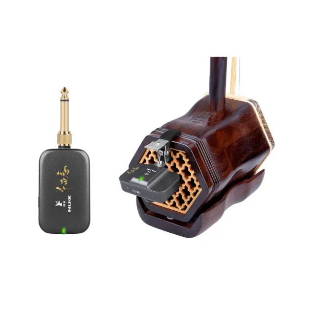 【NUX】C-9 國樂器專用無線麥克風系統(二胡/古箏專用夾具/5.8GHz超低延遲/磁吸充電盒/原廠公司貨)