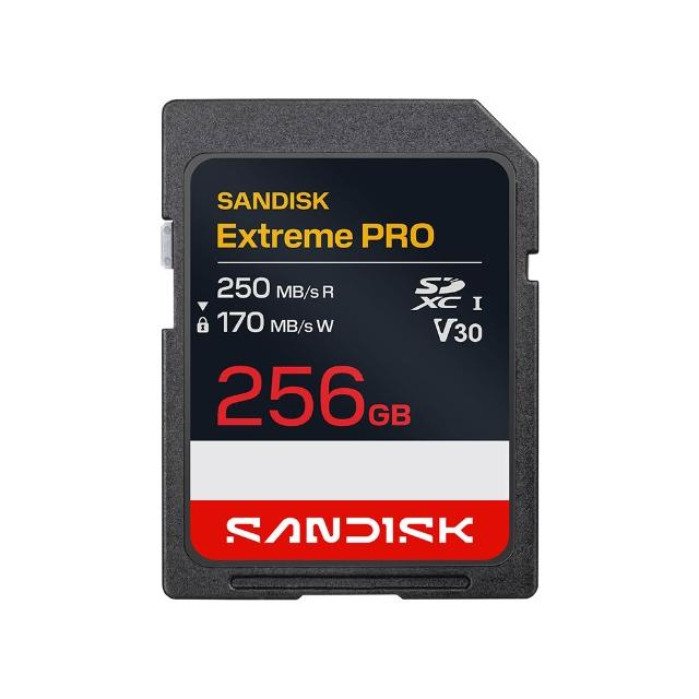 【SanDisk 晟碟】SANDISK Extreme PRO® SD UHS-I 256GB 記憶卡(公司貨)