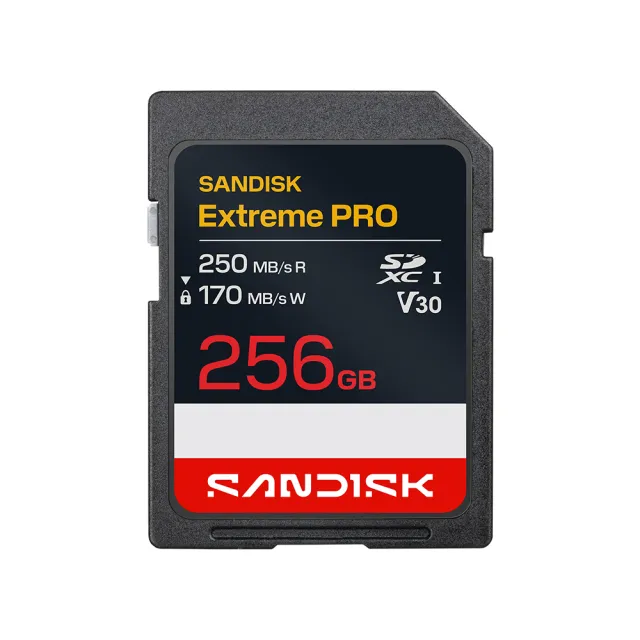 【SanDisk 晟碟】SANDISK Extreme PRO® SD UHS-I 256GB 記憶卡(公司貨)
