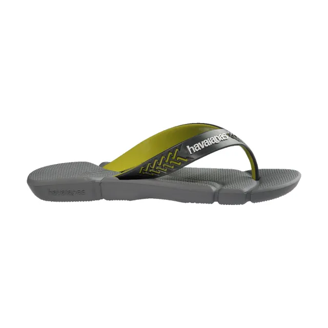 【havaianas 哈瓦仕】拖鞋 男鞋 夾腳拖 寬帶 貼合腳型 舒適無負壓 Power 2.0 灰 4145492-3744M (哈瓦士)