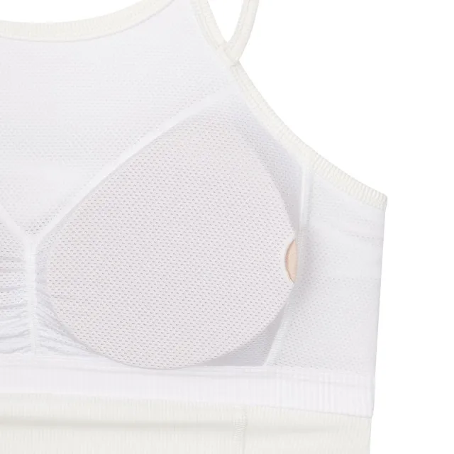 【Discovery Expedition】女版羅紋細肩帶運動內衣 Bra Top (DWBR44061-WHS)