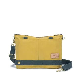 【satana】Soldier 趣遊戶外斜背包 側背 / 肩背 輕量 6.7吋手機 台灣製 SOS2921 - 檸檬糖黃