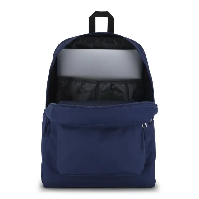 【JANSPORT】雙11 SUPERBREAK PLUS 26L 後背包 書包 (JS0A4QUE003海軍藍)