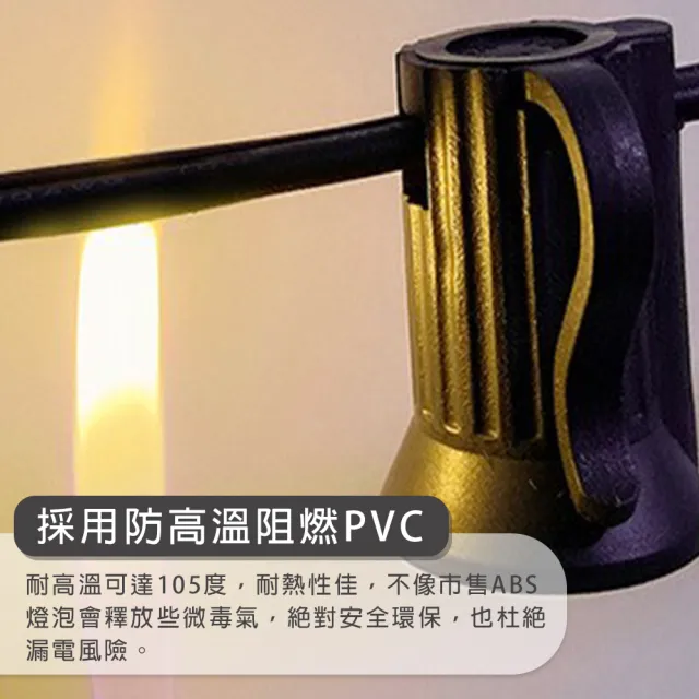 【TAS CAMP】G40 LED防水 露營燈串(露營燈 復古燈串 裝飾燈串 造型燈串 露營燈條 串燈)