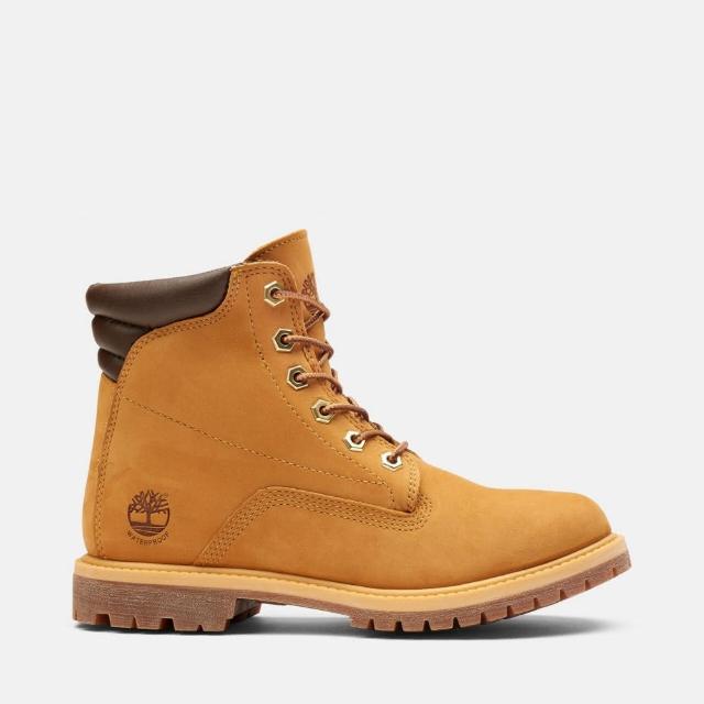 【Timberland】女款小麥色休閒防水6吋靴(8168R231)