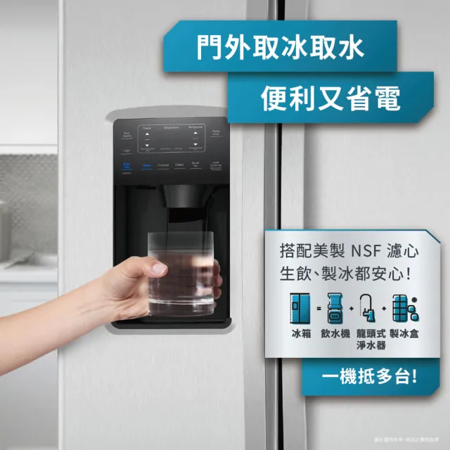 【GE 奇異】mabe美寶702L薄型對開門冰箱(不鏽鋼 MNM22LGKFSS)