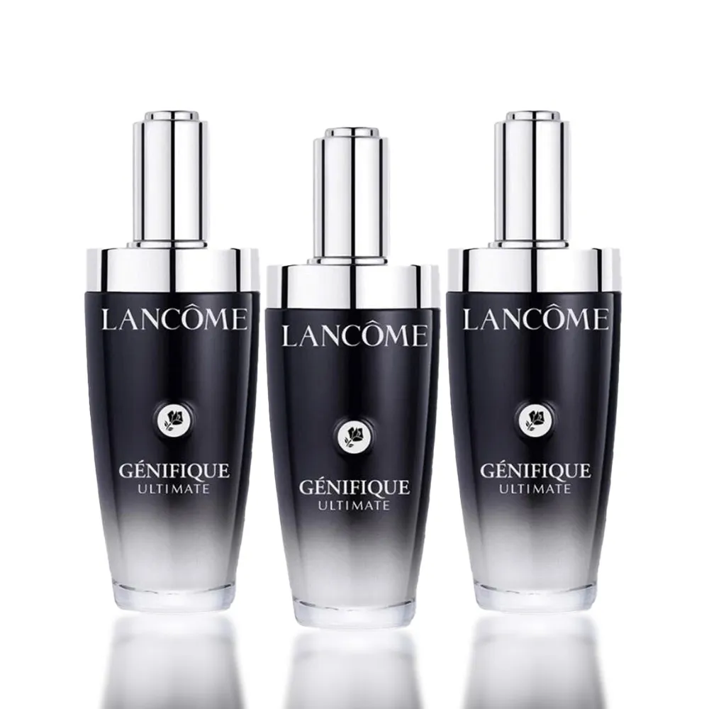 【LANCOME 蘭蔻】囤貨組 加大版 超極限肌因賦活露 100mlx3入組(新小黑瓶/國際航空版)