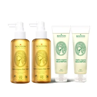 【ROOTON 官方直營】甦活植萃養髮液2入組(甦活植萃養髮150mlx2+洗髮精70mlx2)強健豐盈髮根 頭皮水 頭皮精華