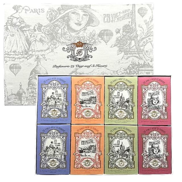【29 St.Honore】法國皇室百年傳承貴族香水皂8入禮盒x2(天然護膚香皂 馬賽皂)