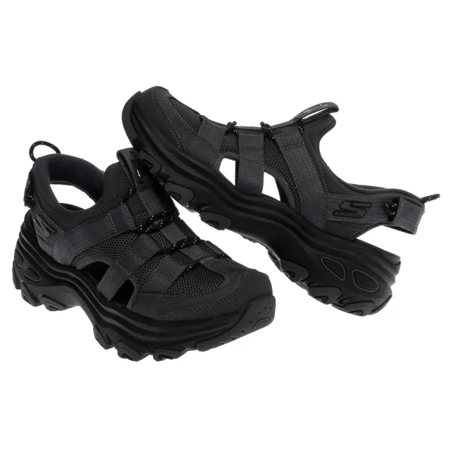 【SKECHERS】女鞋 戶外越野系列 涼拖鞋 越野涼鞋 瞬穿舒適科技 D LITE MAX (180397BKCC)