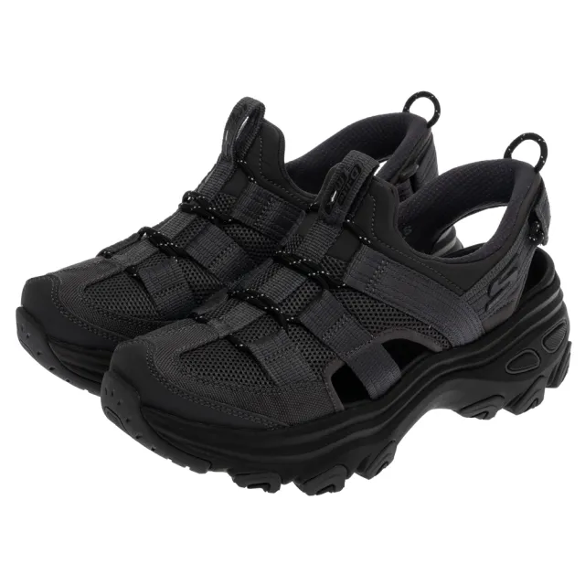 【SKECHERS】女鞋 戶外越野系列 涼拖鞋 越野涼鞋 瞬穿舒適科技 D LITE MAX (180397BKCC)