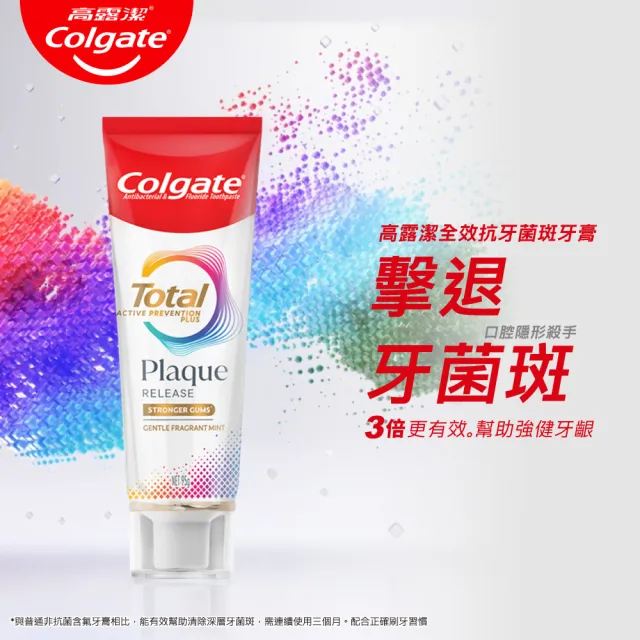 【Colgate 高露潔】全效抗牙菌斑牙膏95gX6入(清恬薄荷/舒心沁涼)