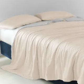 【MIT iLook】買1送1 高質感雙色石墨烯x天柔絲鋪棉涼被 四季被 薄被 空調被 涼夏被(5x6.5尺-多色任選)