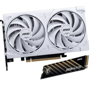 【微星】顯卡+SSD組★GeForce RTX 5060 8G VENTUS 2X OC WHITE 顯示卡+微星 SPATIUM M470 Pro 1TB SSD