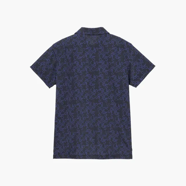【LE COQ SPORTIF 公雞】高爾夫系列 女款深藍色吸汗速乾防曬透氣短袖POLO衫 QLX2J253