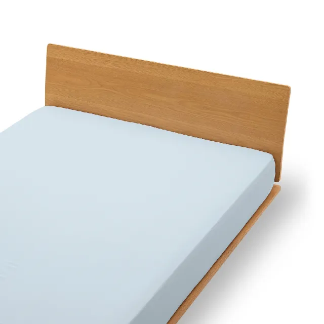 【MUJI 無印良品】涼感床包/D(灰色/藍色)