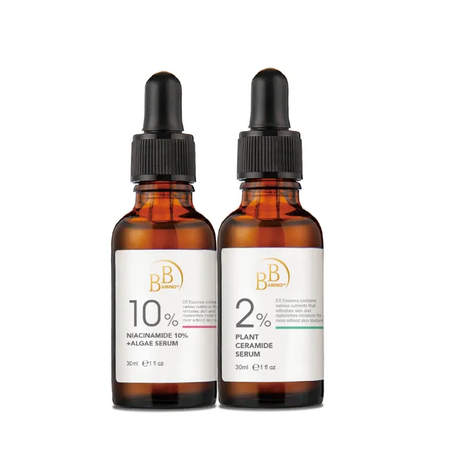 【BB Amino】科研10%煙醯胺嫩白/2%神經醯胺透潤精華30ml(兩款任選)