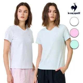【LE COQ SPORTIF 公雞】吸濕排汗 抗UV短袖T恤 女款 3色 LWX22001